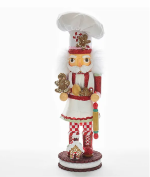 Kurt Adler HA0325 - Gingerbread "Chefkoch" Nussknacker, Größe 15" (38 cm)